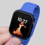 Close-up in Hand Apple Watch Mockup