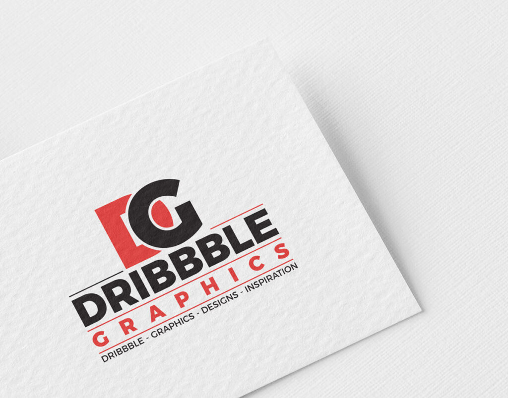 Close-Up Paper Branding Logo Mockup