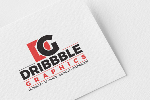 Close-Up Paper Branding Logo Mockup