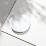 Close-up View of a Round Badge Mockup