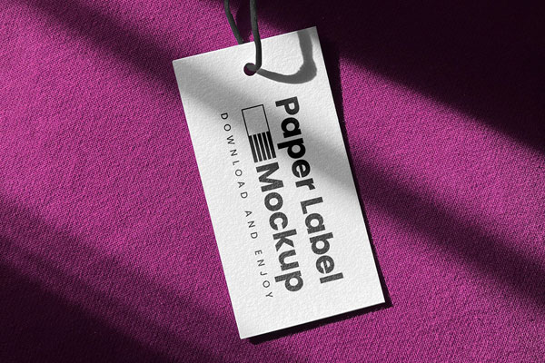 Close- up View of Label Mockup on Hoodie