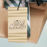 Close-up View of Shopping Tag Mockup