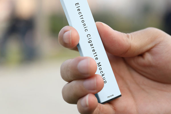 Close-up Vision of Electronic Cigarette Mockup