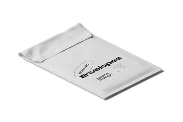 Closed Envelope Mockup in Perspective View