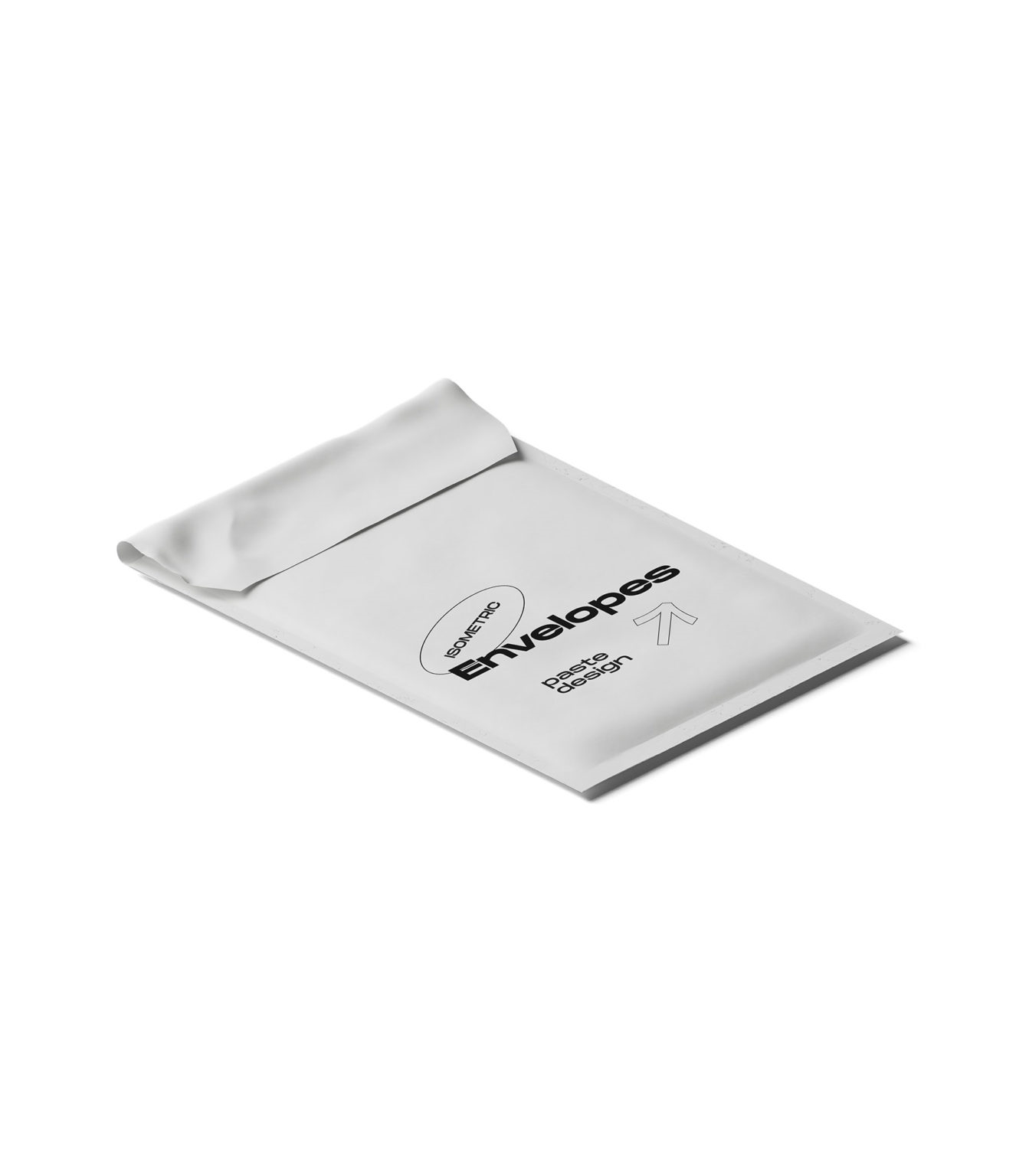 Closed Envelope Mockup in Perspective View FREE PSD