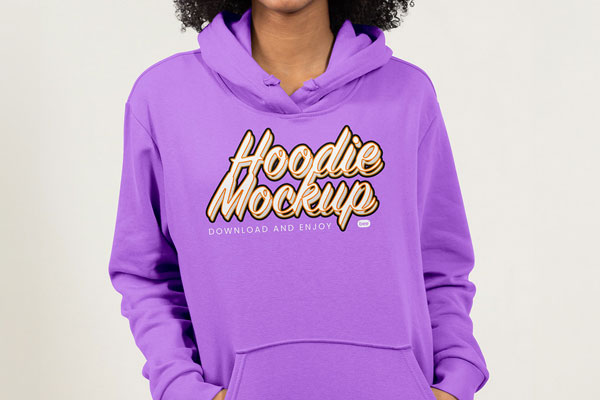 Closes-up Vision of Woman Tracksuit Mockup