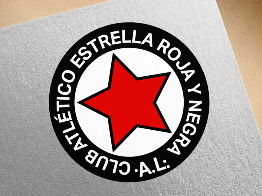 Club Atlético Estrella Roja y Negra de Alejo Ledesma Córdoba Logo