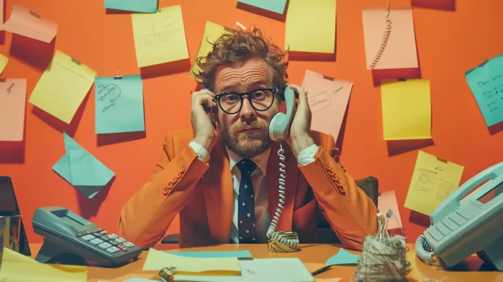 Cluttered Sales Agent Scene