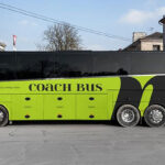 Coach Bus Mockup in 2 Varied Shots