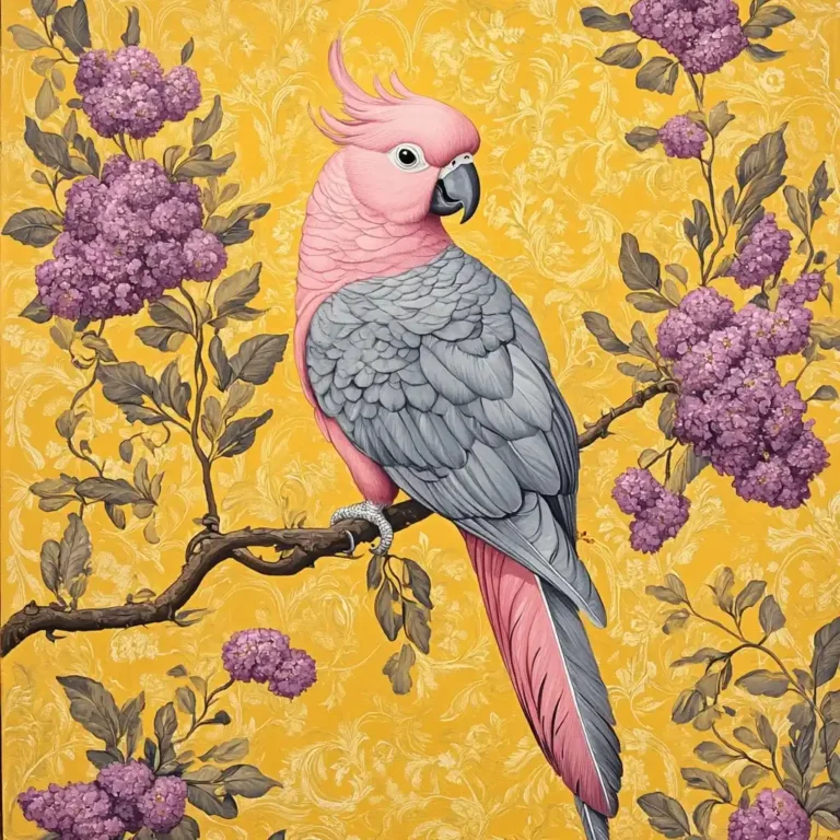 Cockatoo on Ornate Branch
