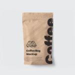 Coffee Bag Mockup in Front View