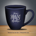 Coffee Mug Mockup Standing in the Front View