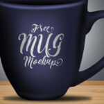 Coffee Mug Mockup Standing in the Front View