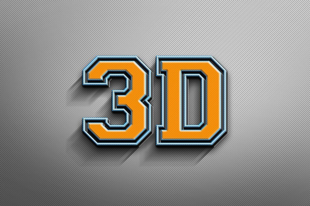 College 3D Text / Logo Effect