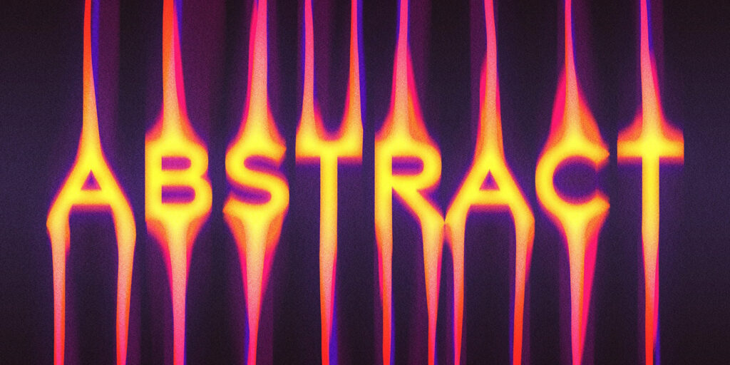 Color Leak Text Effect
