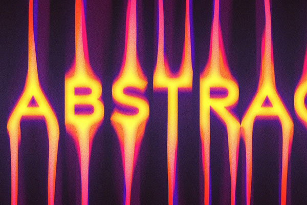 Color Leak Text Effect