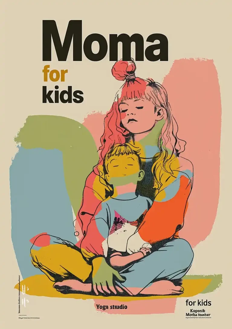 Colorful Kids Yoga Flyer ai prompt preview