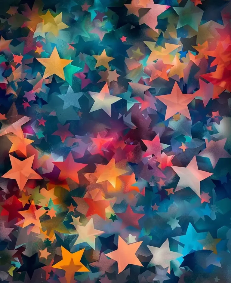 Colorful Starry Paper Cut ai prompt preview