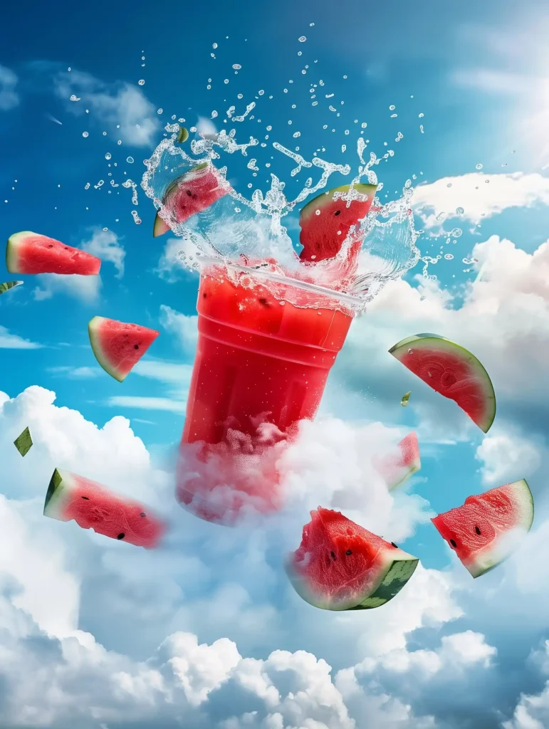Commercial Beverage Splash Art
