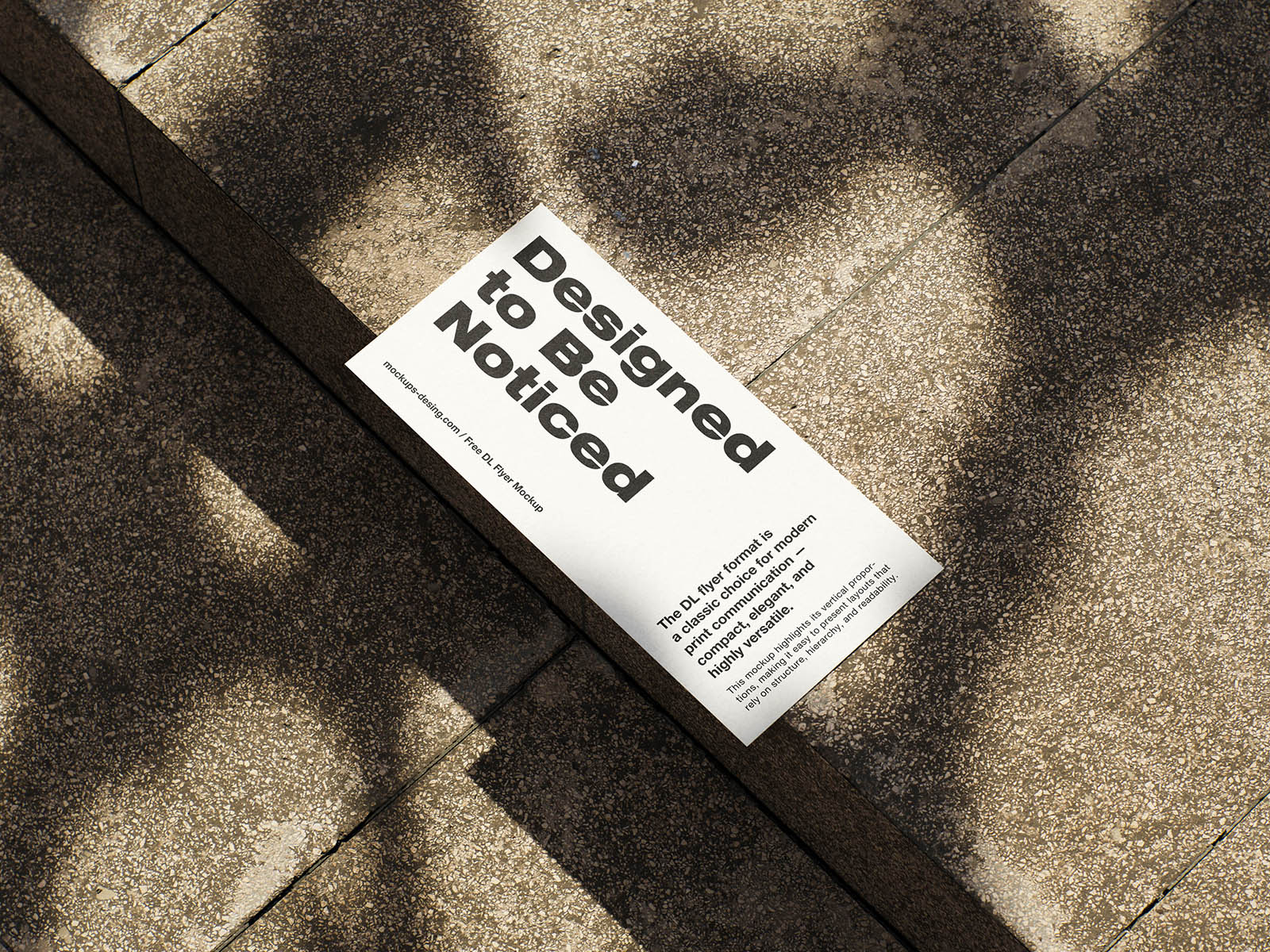 Free Compact DL Flyer Mockup PSD Template