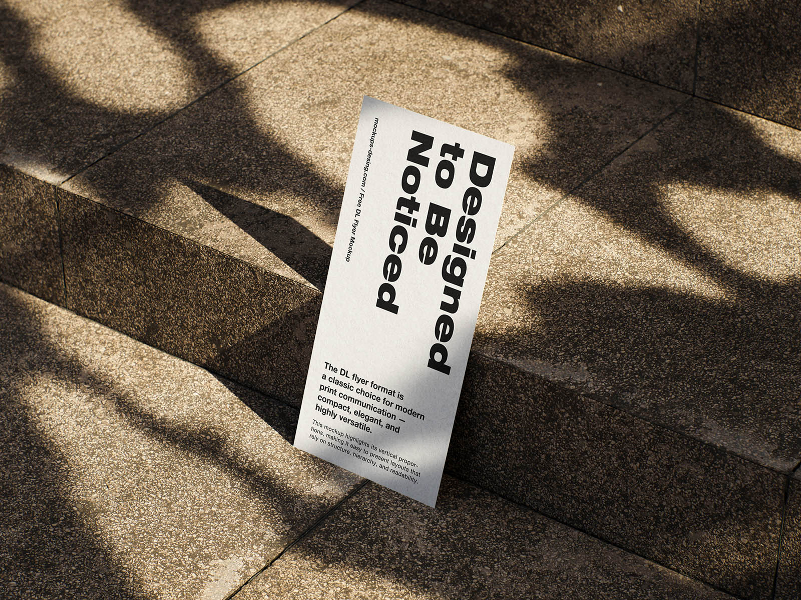 Free Compact DL Flyer Mockup PSD Template