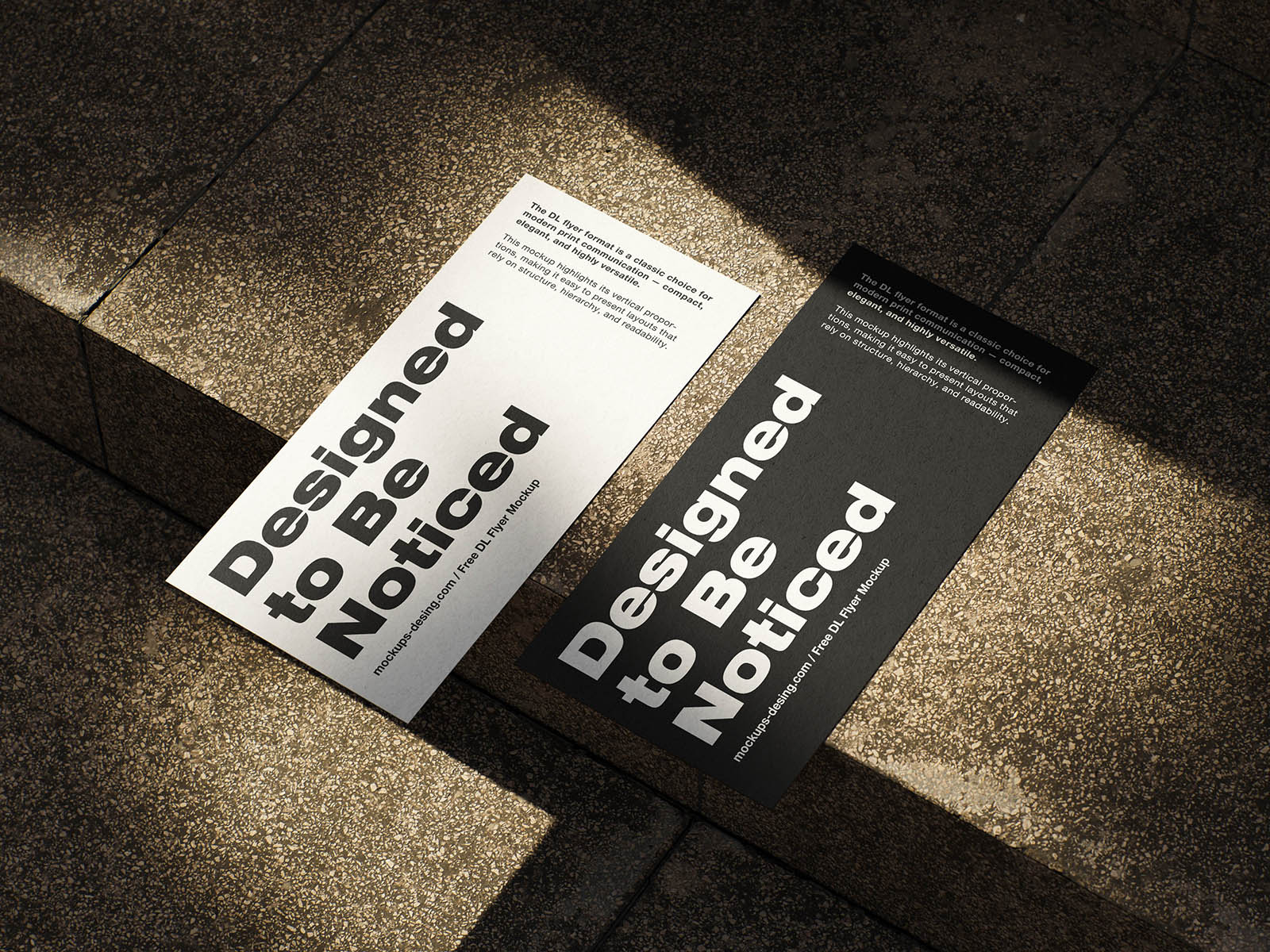 Free Compact DL Flyer Mockup PSD Template