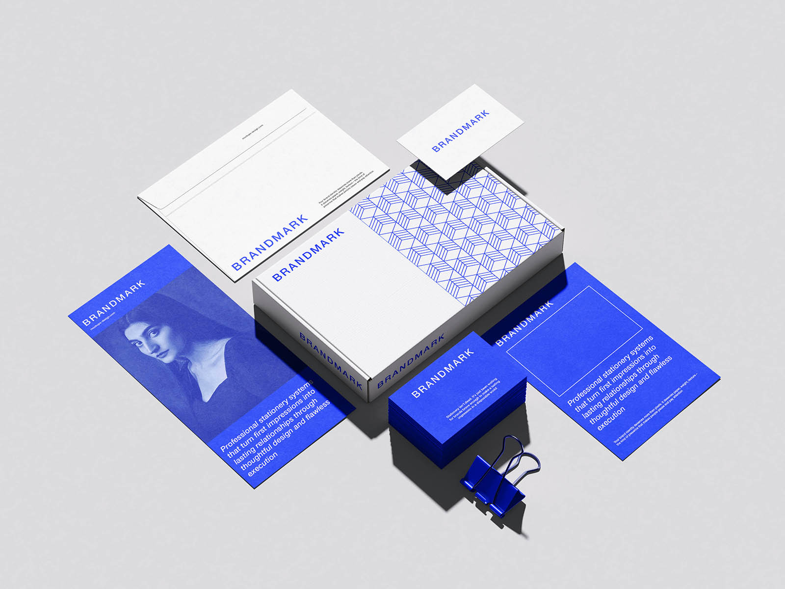 Free Complete Corporate Stationery Mockup PSD Template