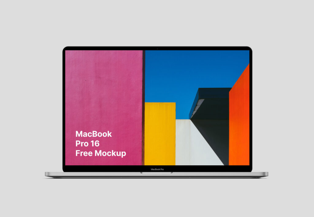 Complete View of MacBook Pro 16 Screen Mockup