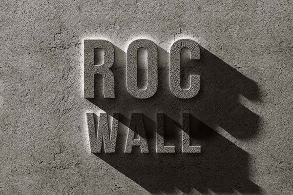 Concrete Rock Logo / Text Effect