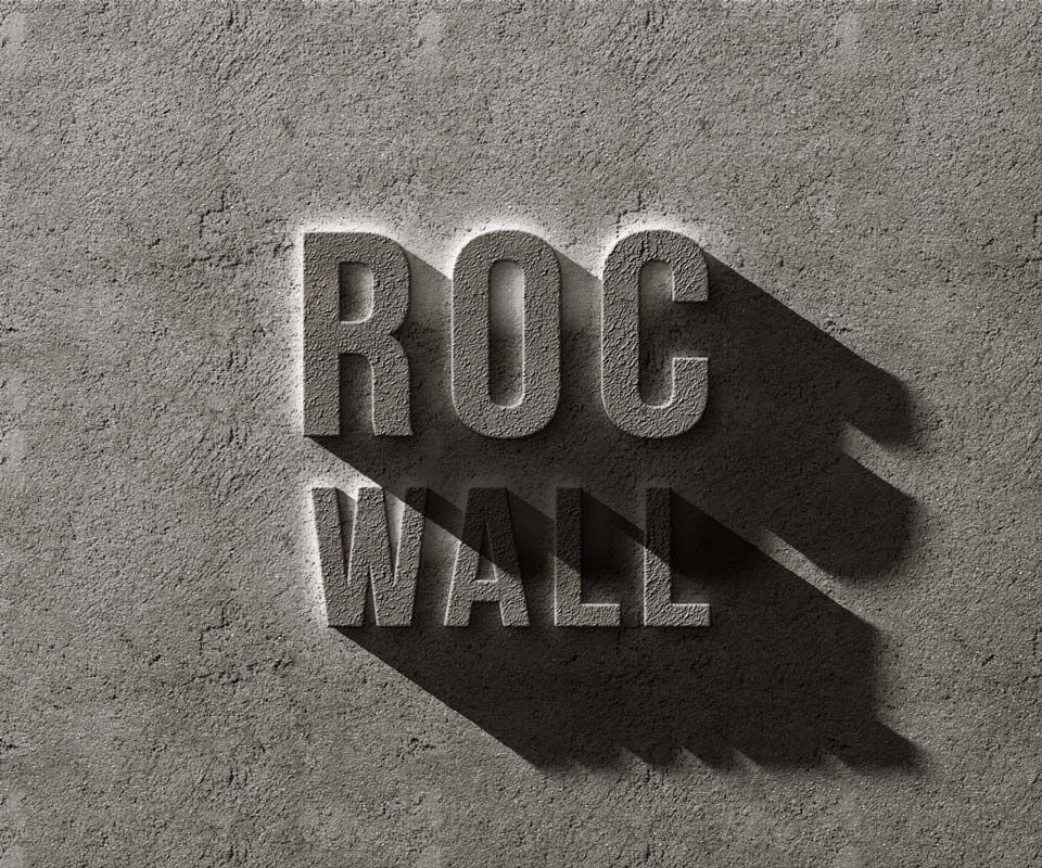 Concrete Rock Logo / Text Effect