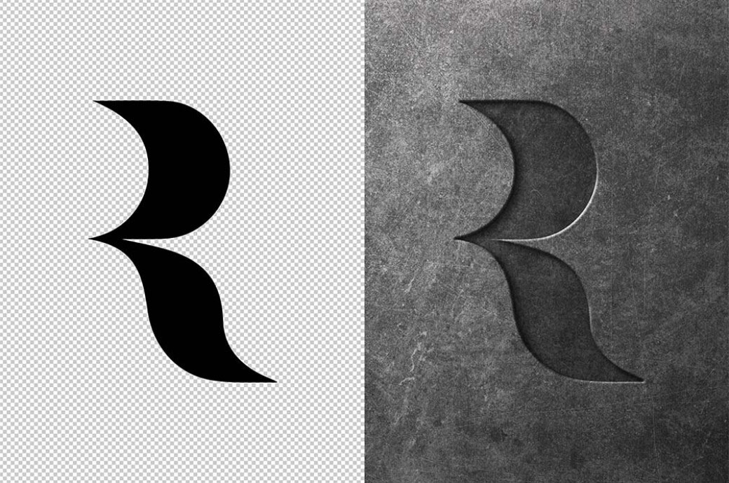 Free Concrete Text Effect and Logo Mockup PSD Template