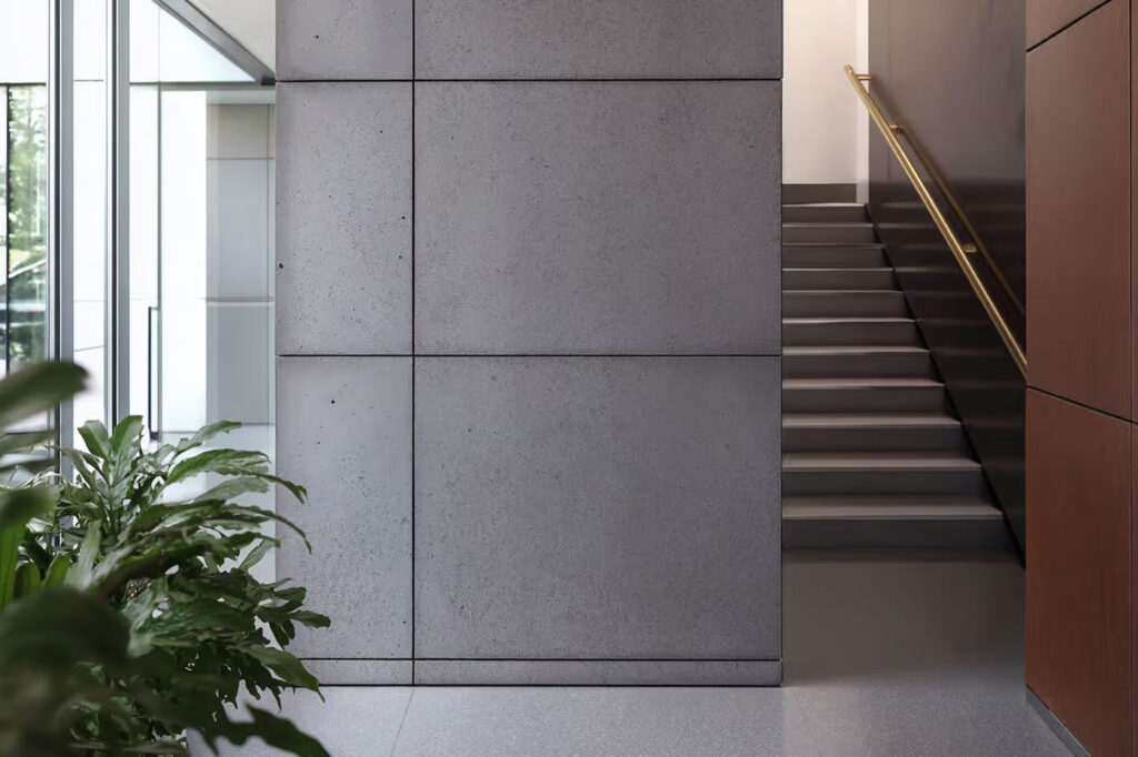 Concrete Wall on the Office Mockup