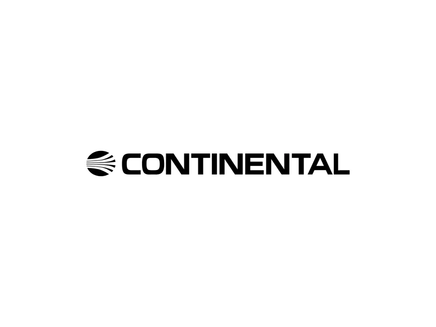 Continental Airlines Black Wordmark Logo
