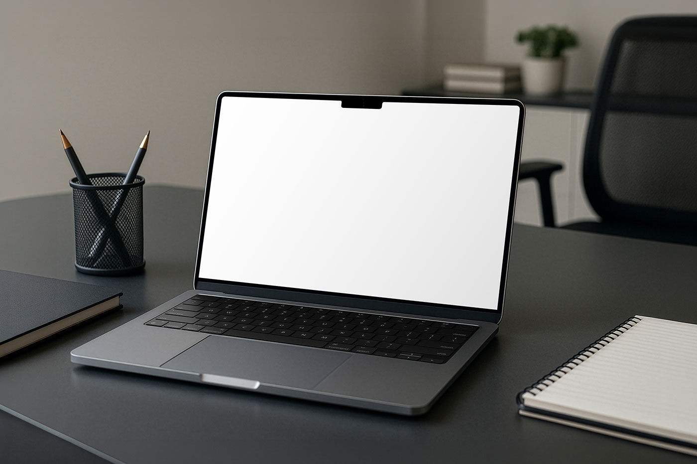 Free Corporate MacBook Mockup PSD Template