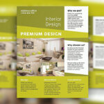 Corporate Photo Interior Design Company Flyer and Facebook Cover Template