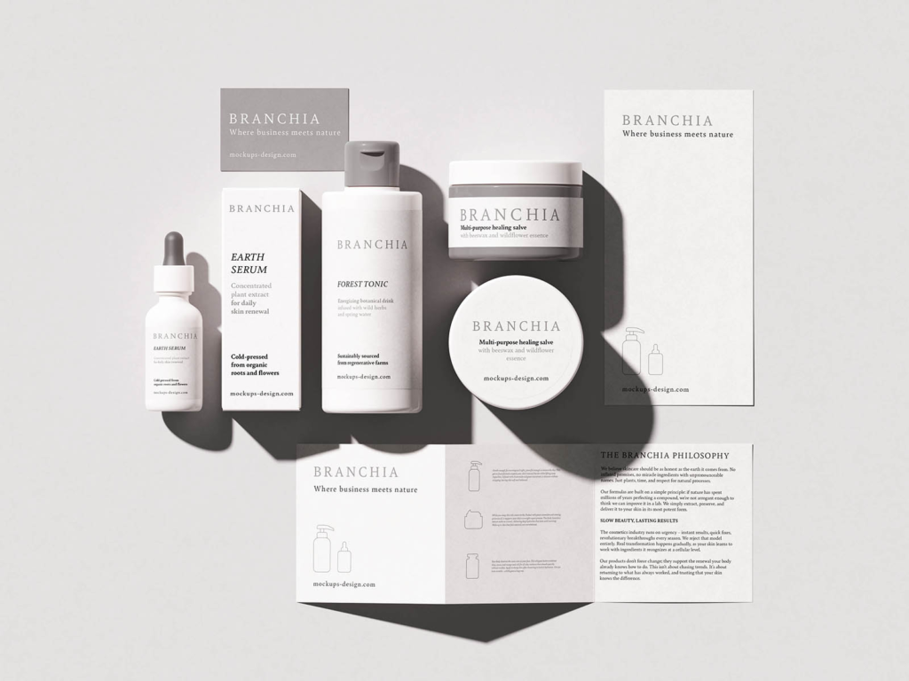 Cosmetic Brand Identity Mockup