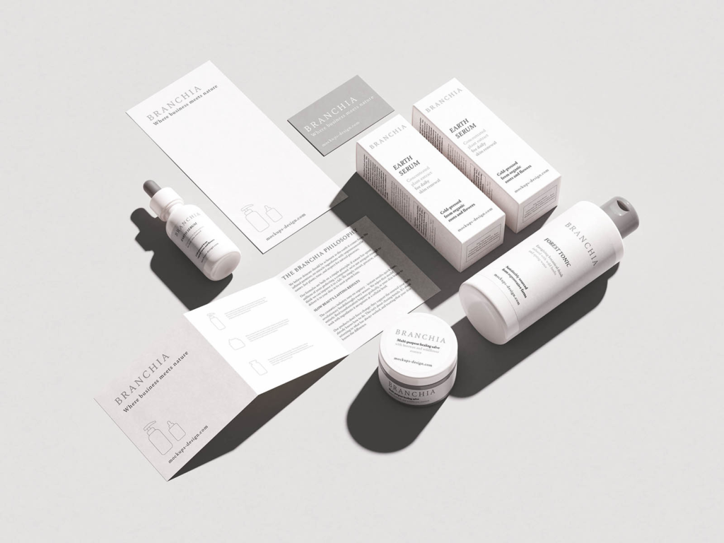 Cosmetic Brand Identity Mockup
