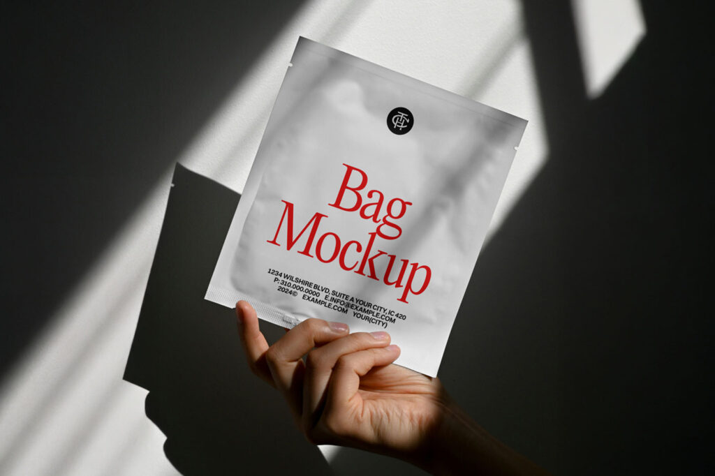 Cosmetic Cream Bag Mockup