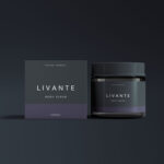 Cosmetic Glass Jar with Box Mockup