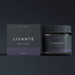 Cosmetic Glass Jar with Box Mockup