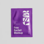 Cosmetic Sachet Mockup
