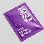 Cosmetic Sachet Mockup