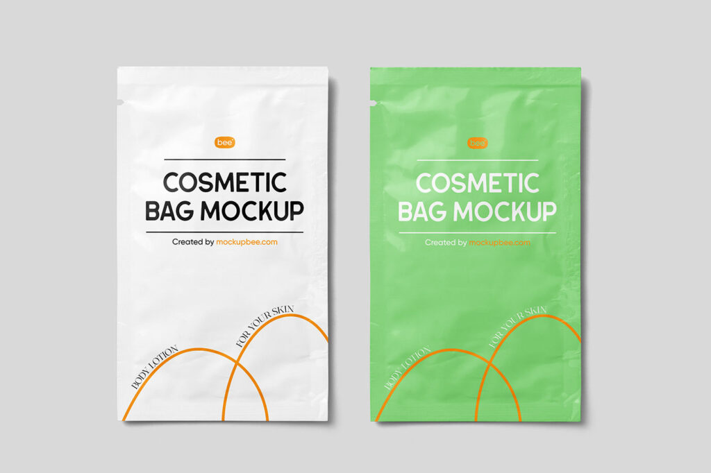 Cosmetic Sample Sachet Mockups