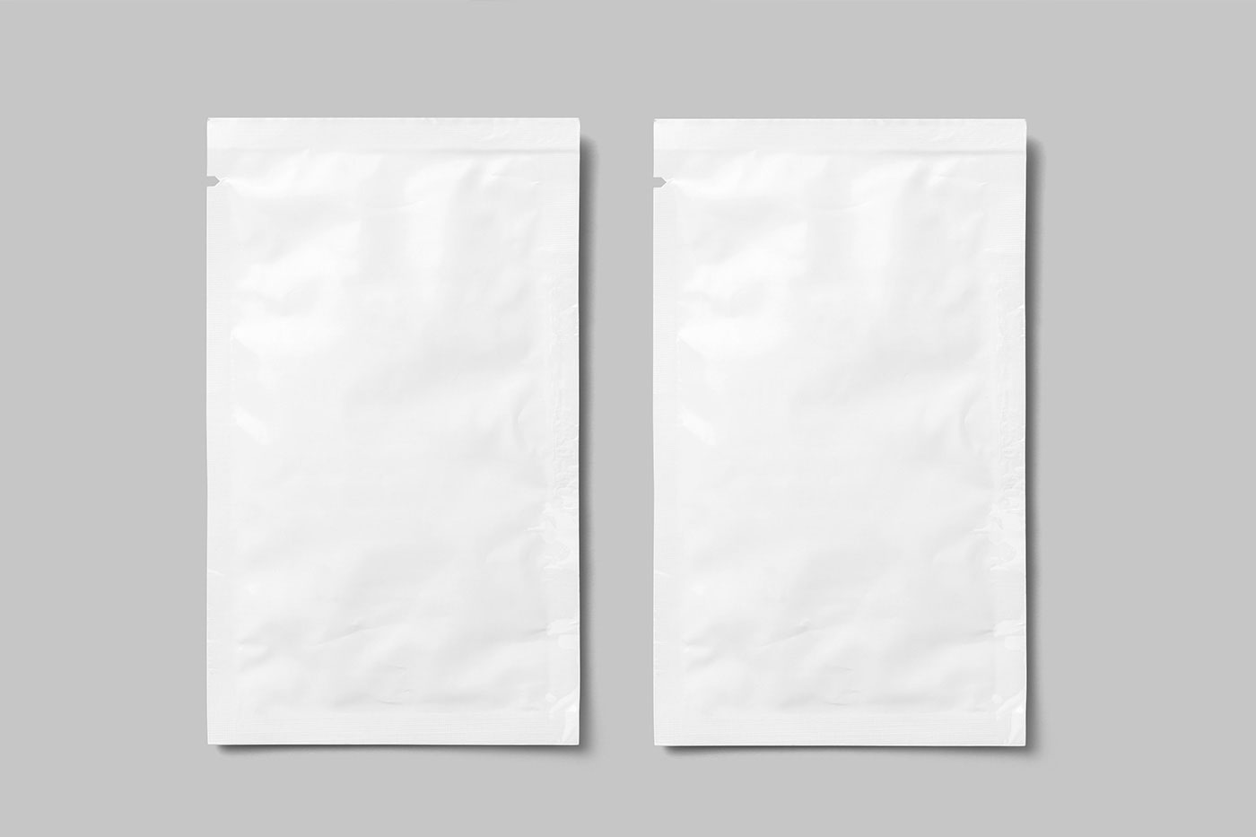 Free Cosmetic Sample Sachet Mockups PSD Template