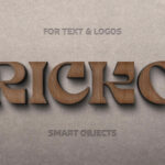 Craft Wood Sign Logo Mockup