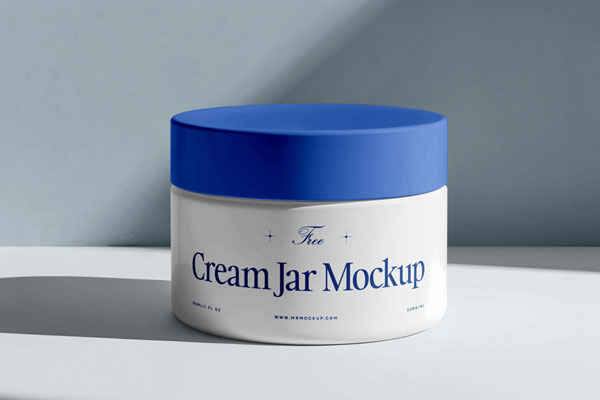 Cream Jar Mockup
