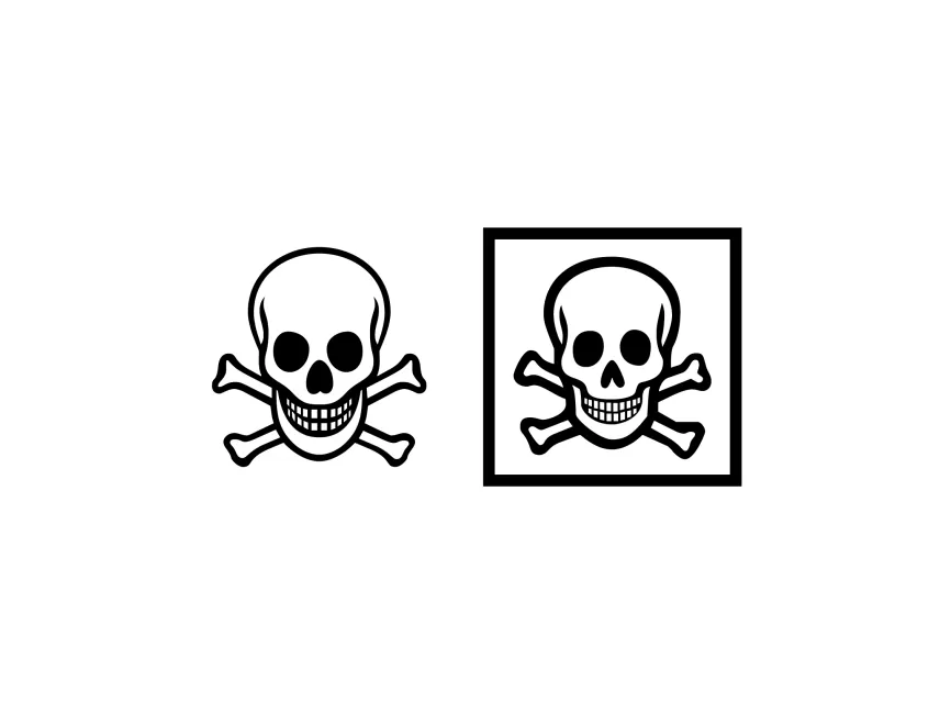 Crossbones Skull Sign Logo