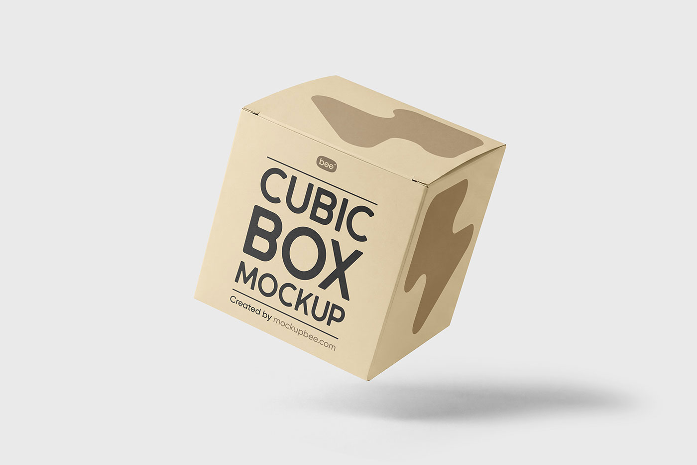 Free Cubic Box Mockup PSD Template
