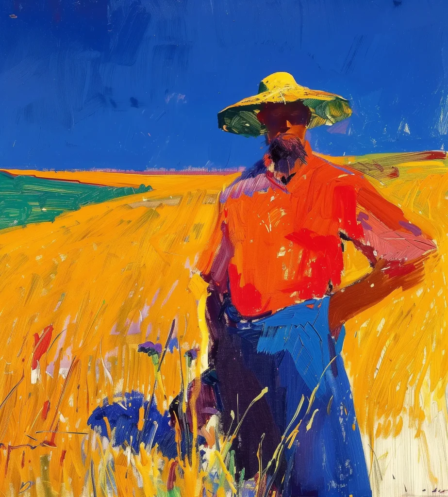 Cubist Chinese Farmers