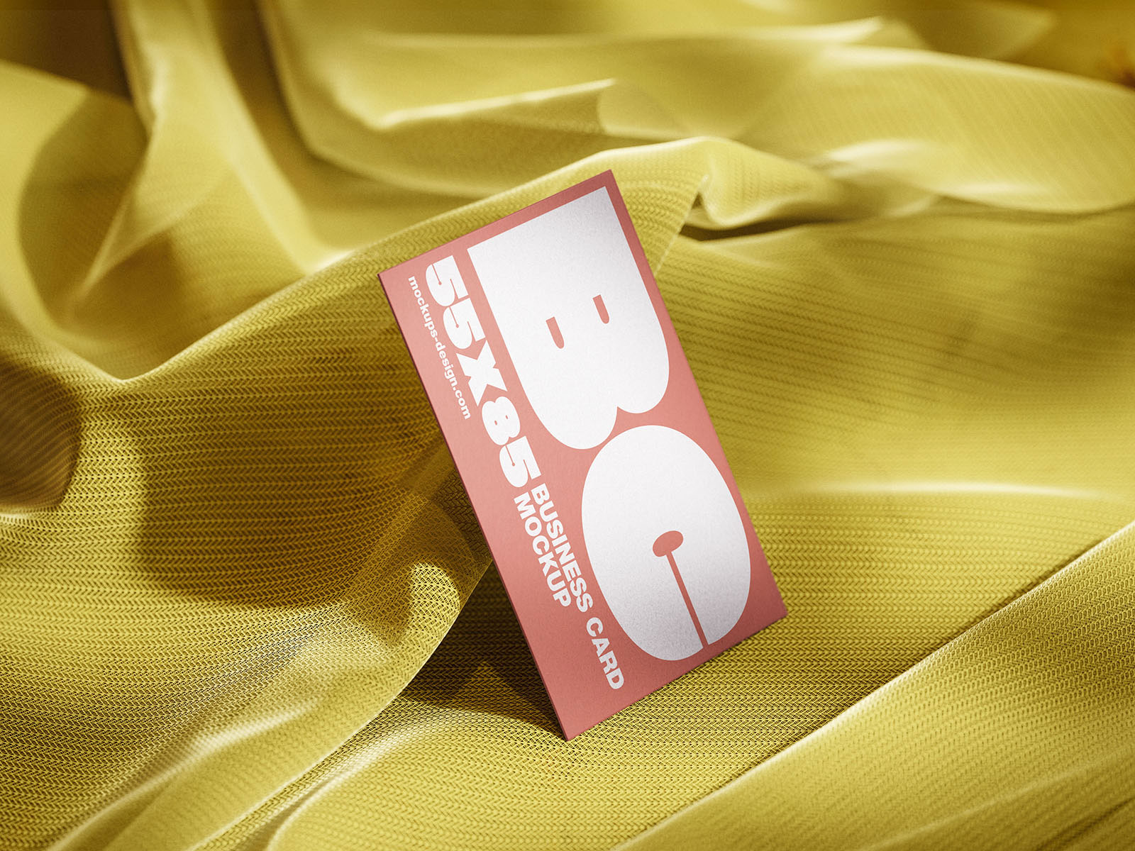 Free Customizable Business Card Mockup PSD Template